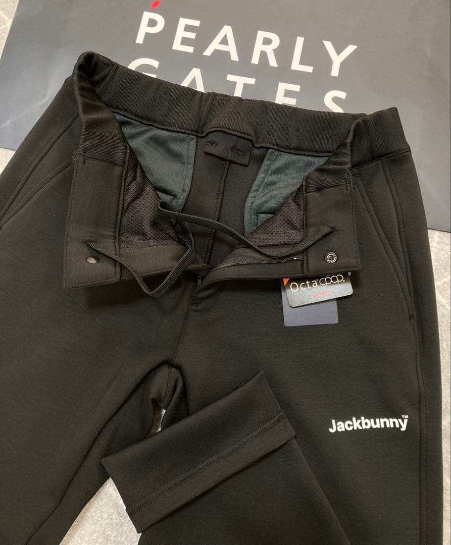 新品 パーリーゲイツ ジャックバニー オクタ裏地付きダンボールパンツ(6)LL黒