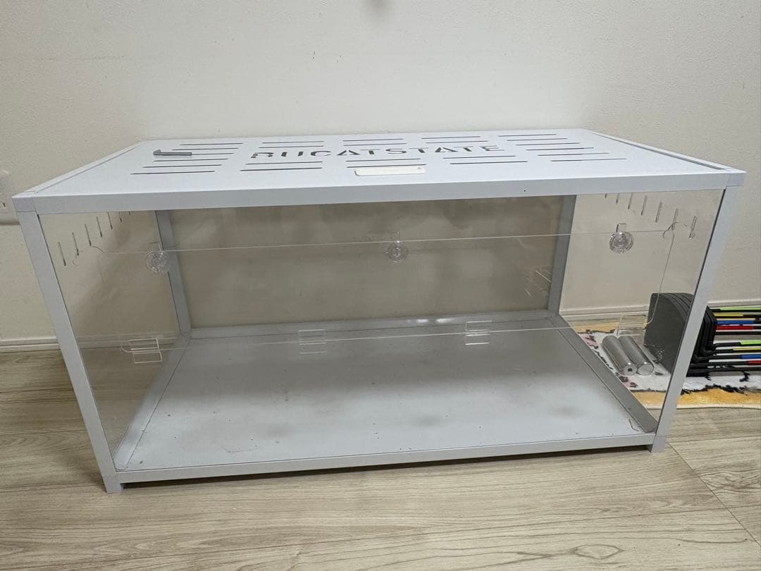 爬虫類飼育ケージ 大型 ホワイト 100cm*50cm 買う前に連絡　送り可能