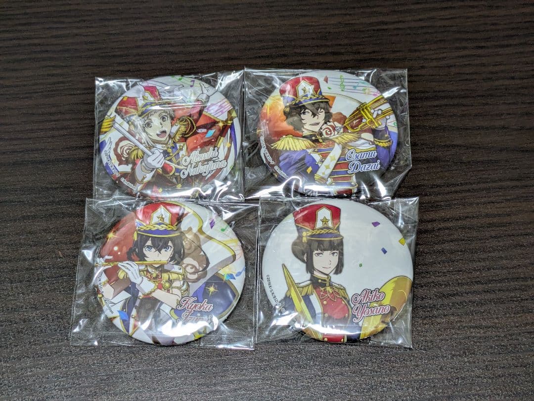 文豪ストレイドッグス　コラボカフェ本舗　缶バッジ