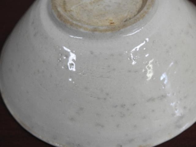 清朝？白磁茶碗　M885