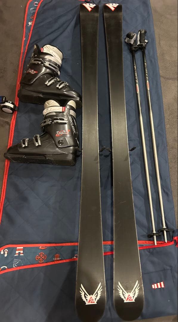 佐*卓様 大人 スキーセット K2 スキー167 170 ブーツ 27 学生