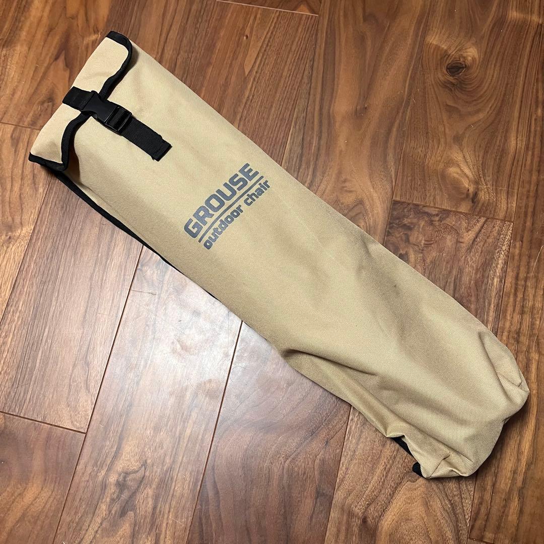 GROUSE グラウス アウトドアチェア キャンプチェア ローチェア ブラック