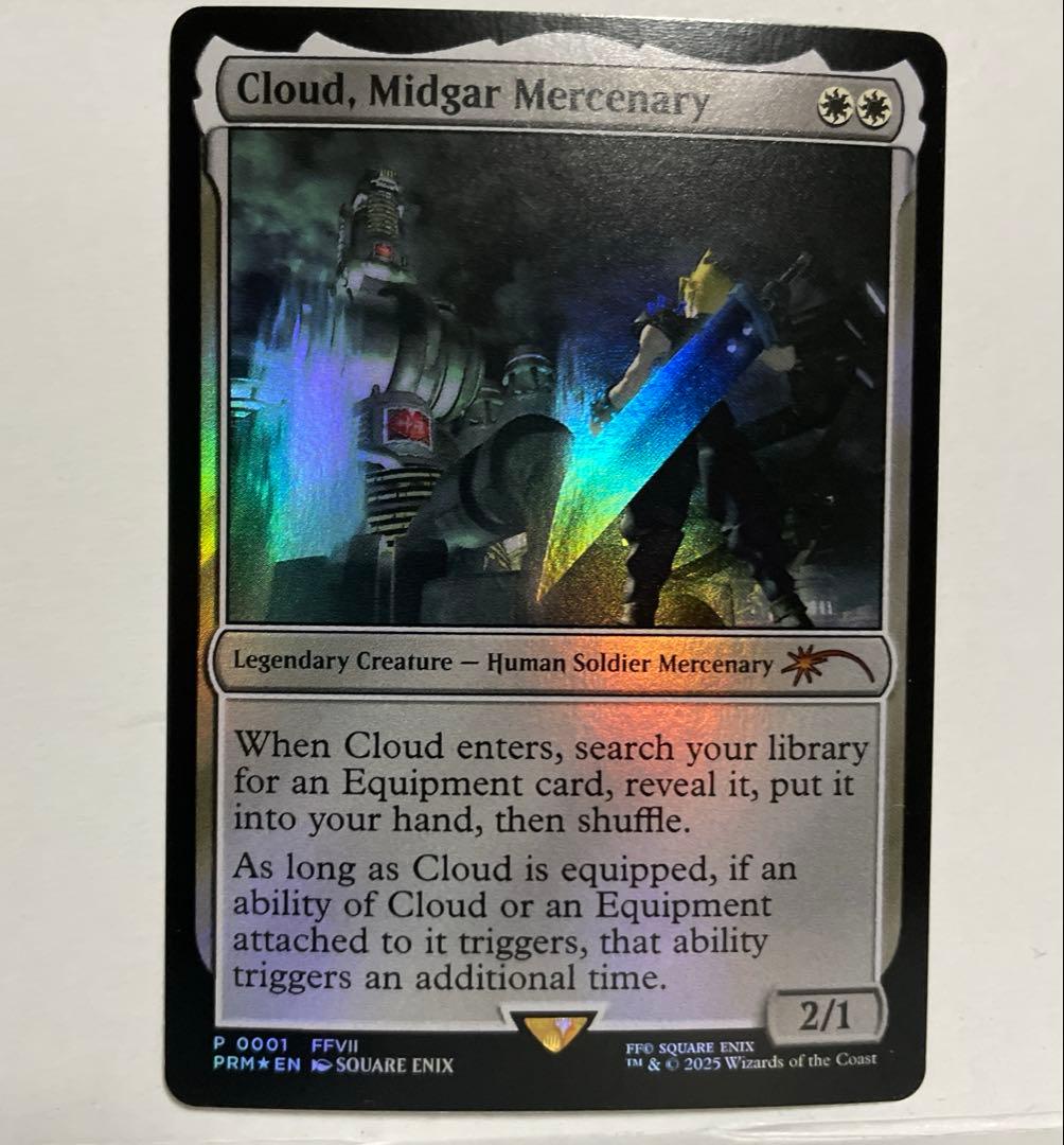 MTG ミッドガルの傭兵、クラウド 海外限定版
