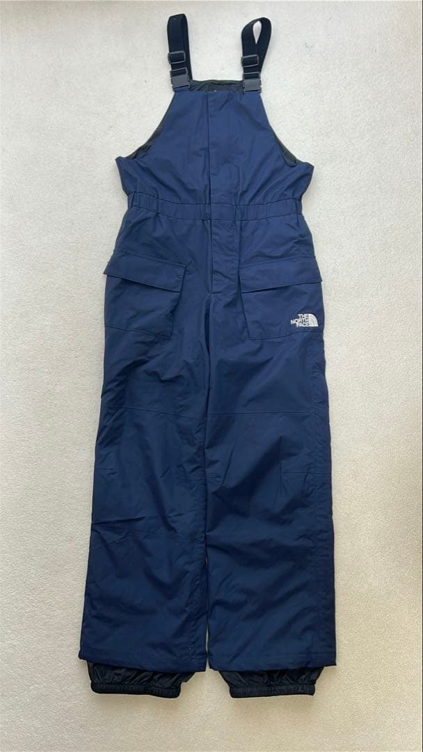 【ママさん】ノースフェイス スクープビブ スノーパンツ 紺 150
