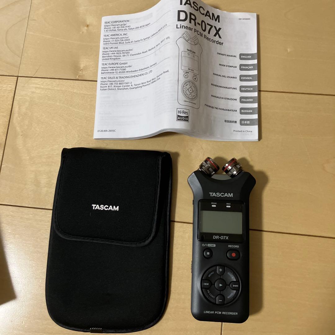 TASCAM DR-07X 三脚、コード付