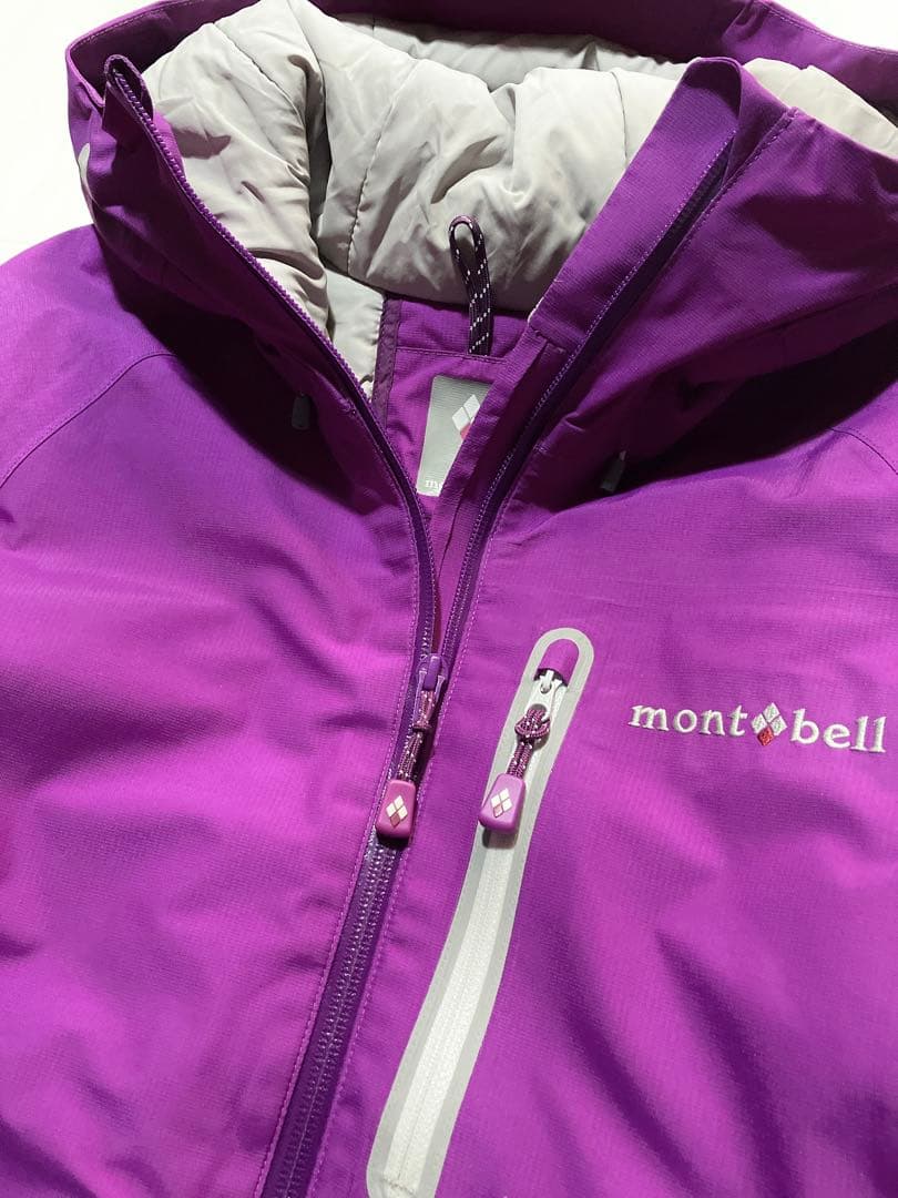 【未使用品】mont-bell パウダーライトパーカ　レディースＬ　パープル