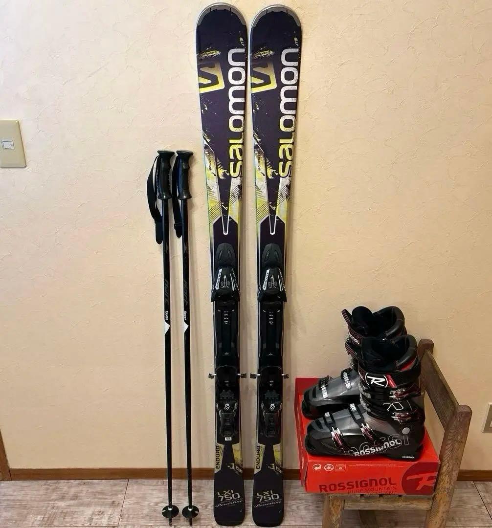 ◾️カービングスキーセット　スキー板152㎝ ブーツ26.5㎝ 男性用　メンズ用