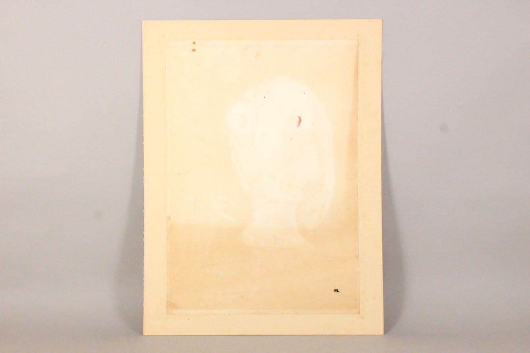 No5086 額装　ヘンリー杉本　人物　顔　大日本　いろはにほへと　送料無料