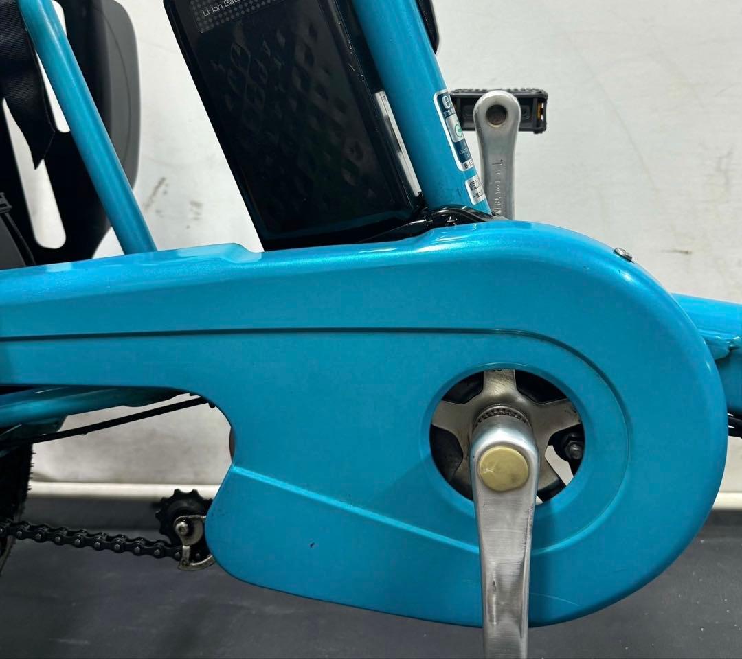 1年保証　新型　パナソニック　ギュットミニ　20インチ　水色　電動アシスト自転車