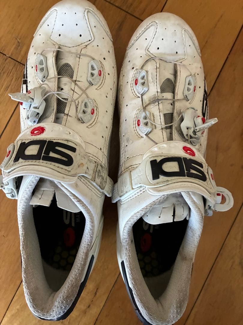 SIDI カーボンソール シューズ ホワイト　41.5 4つ穴