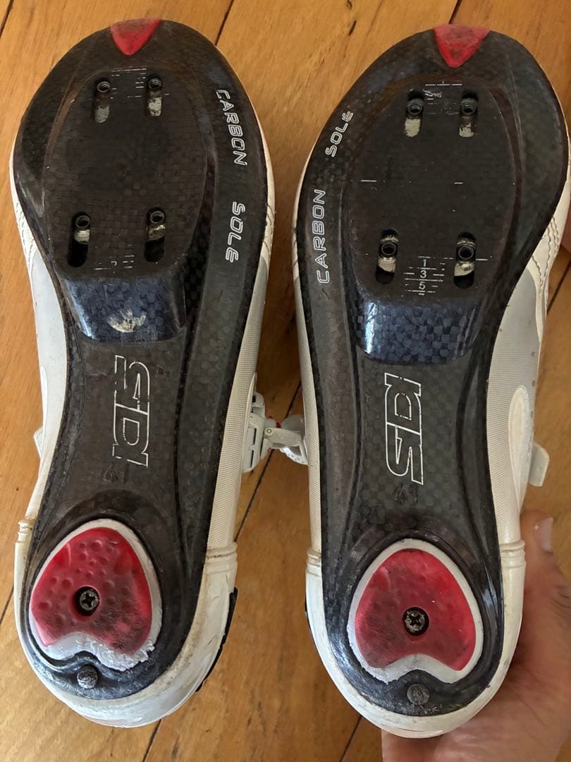 SIDI カーボンソール シューズ ホワイト　41.5 4つ穴