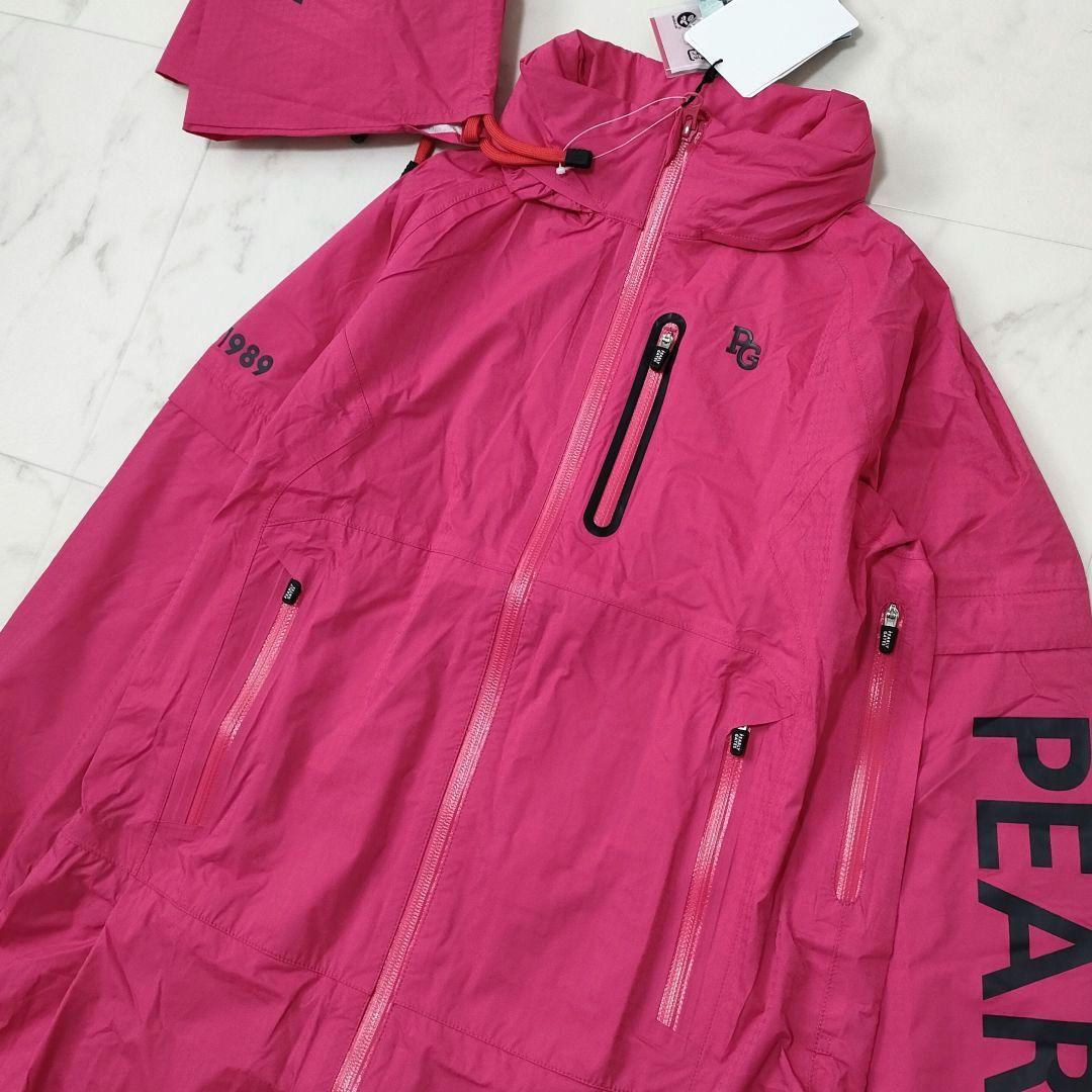 【新品タグ付】パーリーゲイツ　ゴルフ　2wayレインワンピース　袖脱着　ピンク0