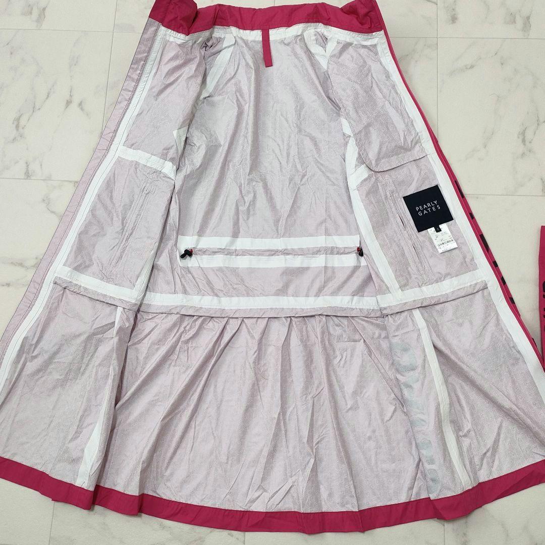 【新品タグ付】パーリーゲイツ　ゴルフ　2wayレインワンピース　袖脱着　ピンク0