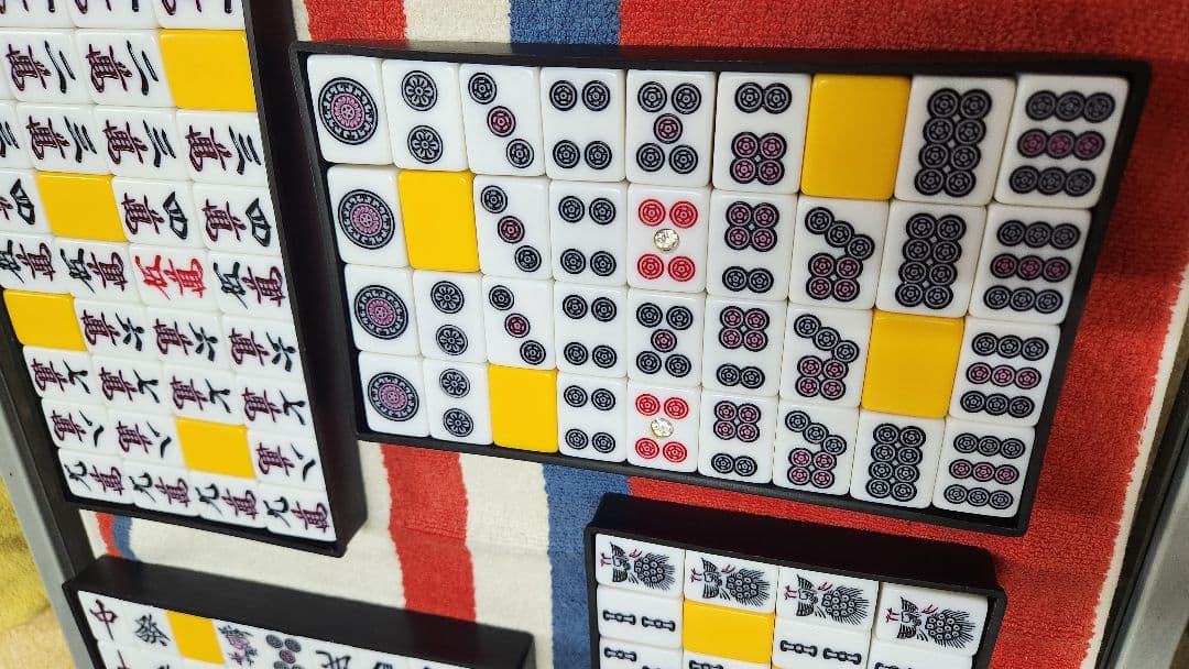 特大 麻雀牌一式 Lサイズ マージャンパイ 麻雀一式 まーじゃんぱい Ｌサイズ