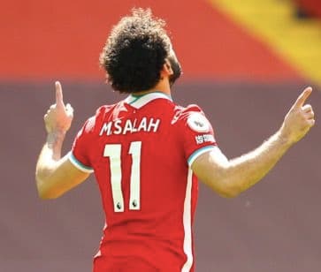 【美品】リバプール サラー 20/21 プレミアユニフォーム Sサイズ