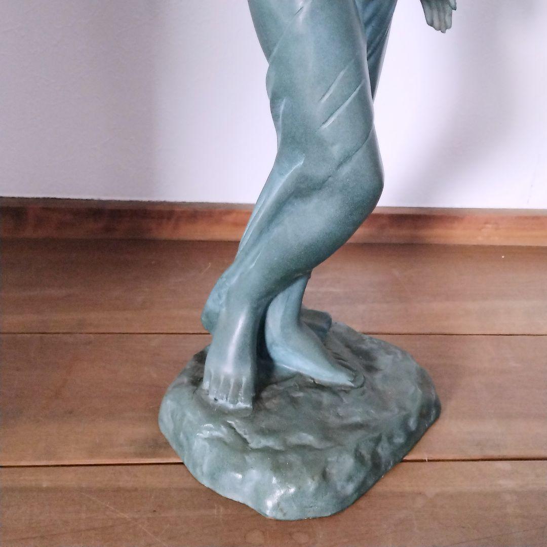 ブロンズ像　裸婦像　置物　裸婦像　女性　裸婦　青緑色　　56cm　8.5kg
