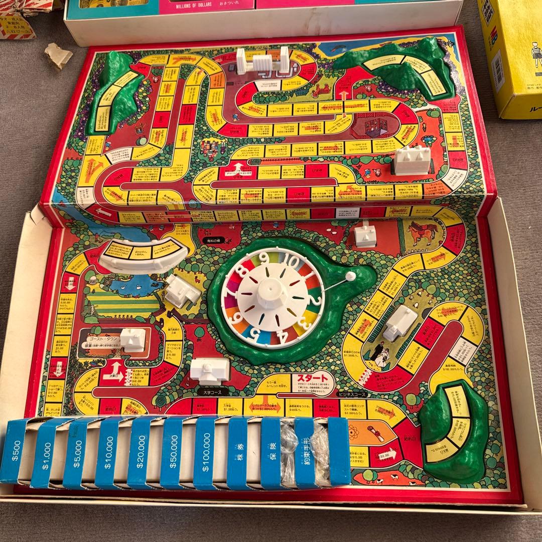 人生ゲーム平成版 レトロボードゲーム バンゲーム テーブルゲーム【E225】