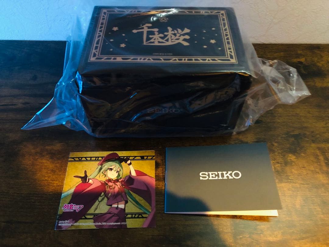 ☆新品未使用☆セイコー×初音ミク 千本桜コラボウォッチ オルゴール付き 腕時計