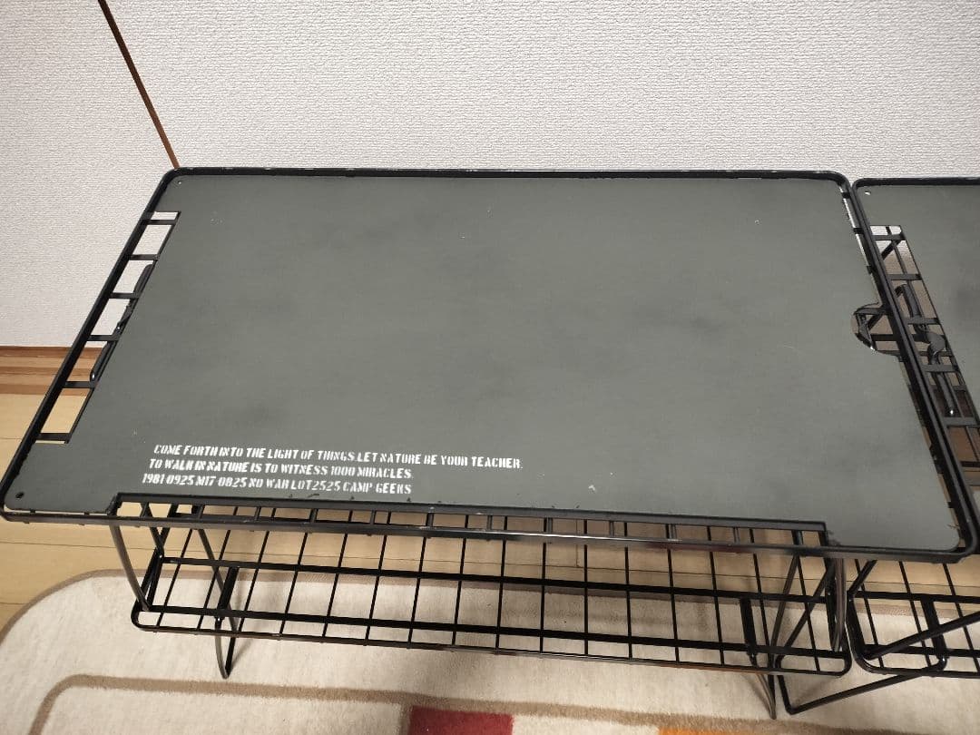 M*u様 ユニフレーム フィールドラック×4 CAMP GEEKS 天板×2