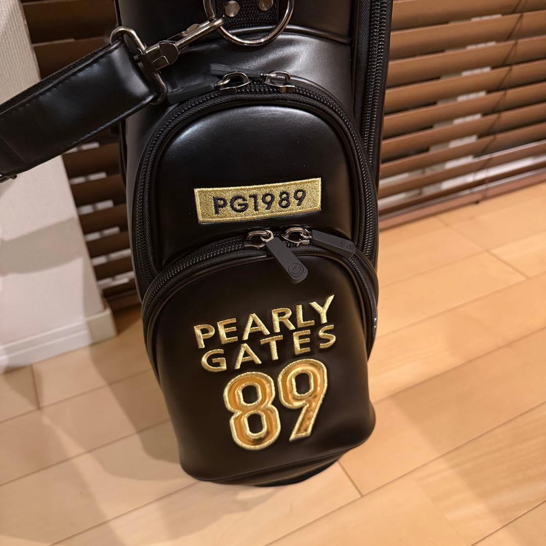【即発送】PEARLY GATESパーリーゲイツ キャディバッグ ゴルフ 黒金