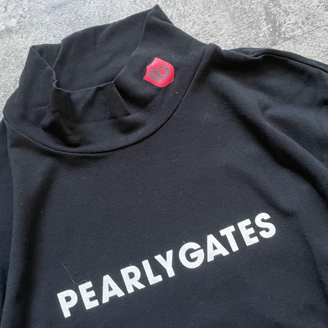 ★参15,400円★パーリーゲイツ ソフトサーモベア天 長袖 ハイネック 黒 ３