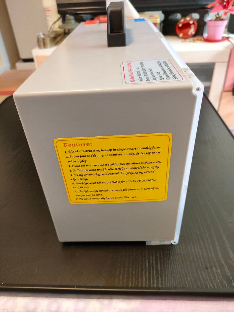 塗装ブース ホワイト/ブルー 回転台付き　欠品なし