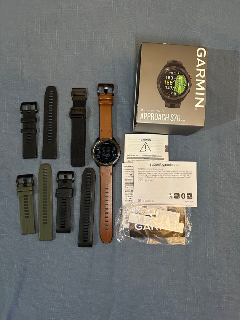 ガーミン Approach S70 47mm （ブラック）中古美品