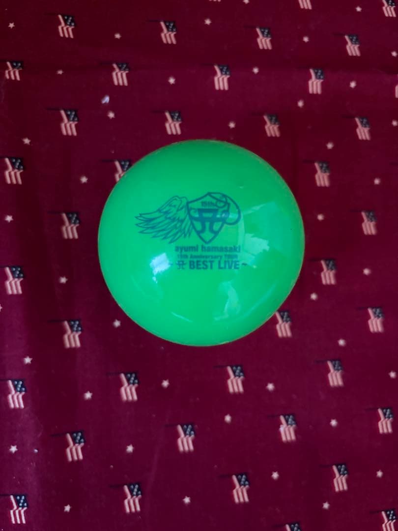 浜崎あゆみ　サインボール　2013 ABEST LIVE グリーン
