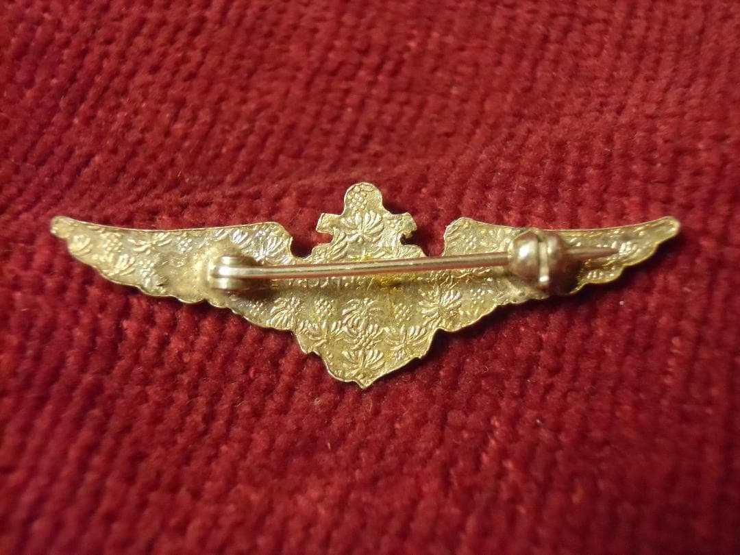 ★１９４０年代＊アメリカ軍＊海軍＊パイロット章（実物）