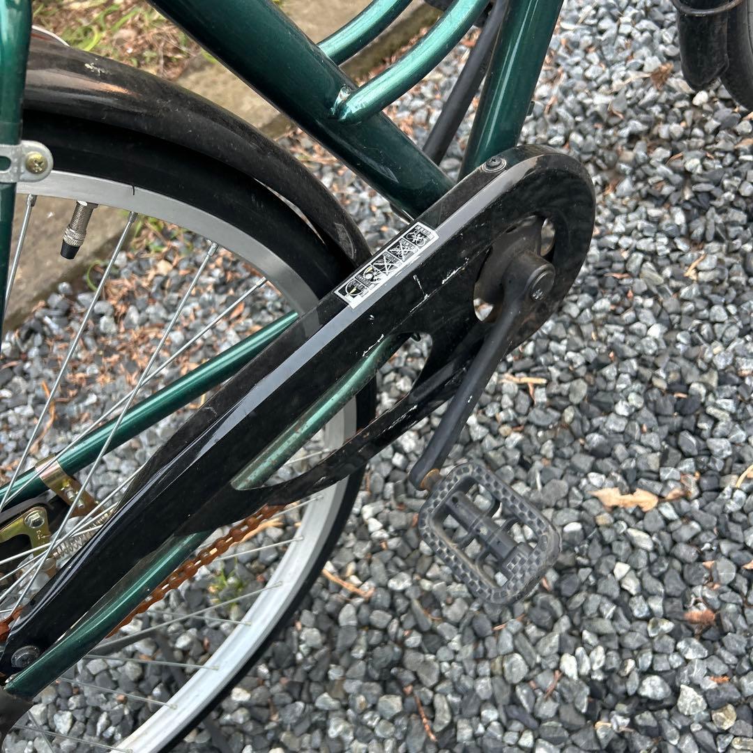 ALMO 自転車　27インチ　￼グリーン シティサイクル スチールフレーム
