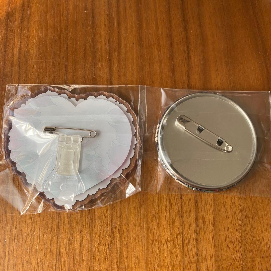 ダンガンロン　パ エビテン　狛枝凪斗　缶バッジ　ハート型アクリルバッジ