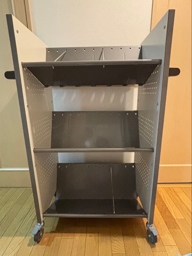 Hiyaya　林製作所　ファイルワゴン 可動　本棚　①