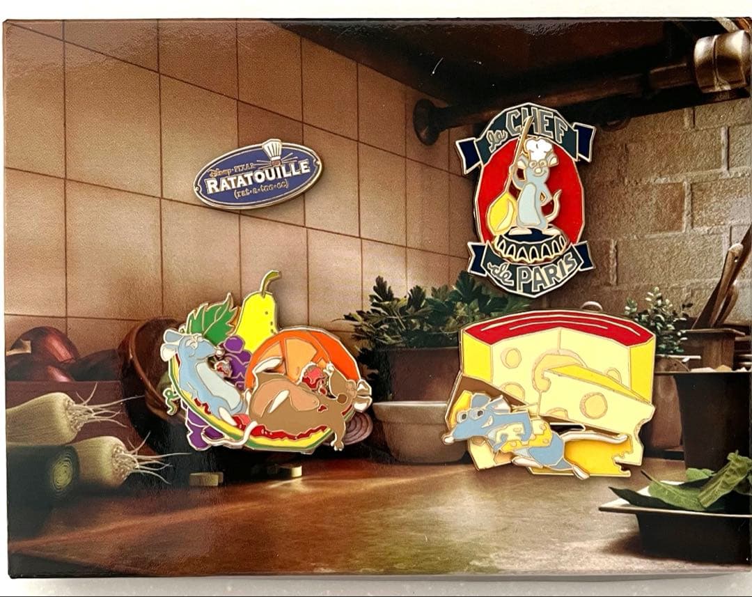 ディズニーストア限定 ラタトゥイユ ピンバッジ LE500 箱付