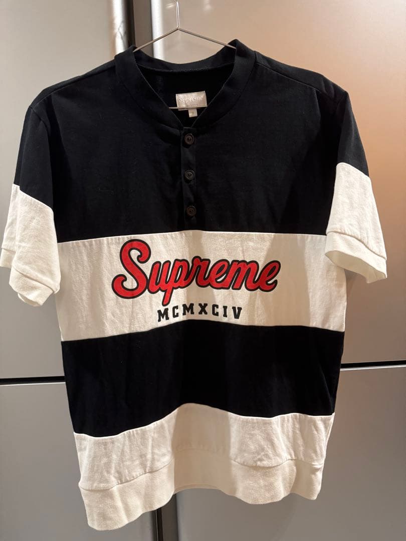 Supreme ストライプ　ラガーシャツ