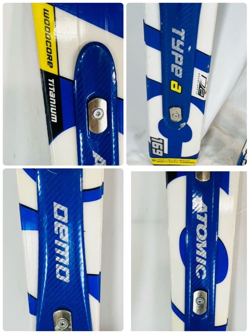 【良品】 ATOMIC アトミック TYPE A DEMO 169cm スキー板