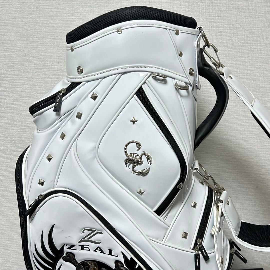 ZEAL 限定 スカルデザイン キャディバッグ 9.0型 3点式 ド派手