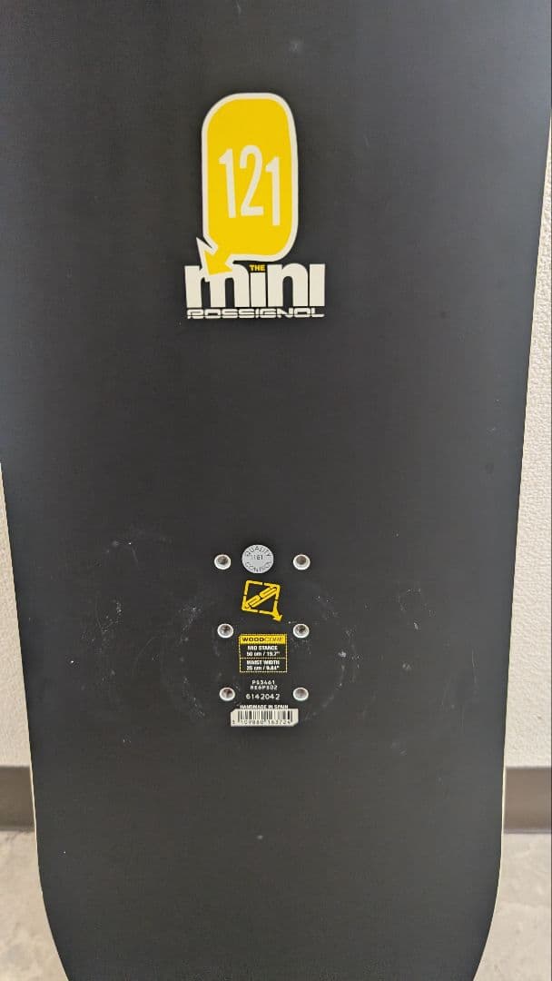 THE mini スノーボード ホワイト/ブラック