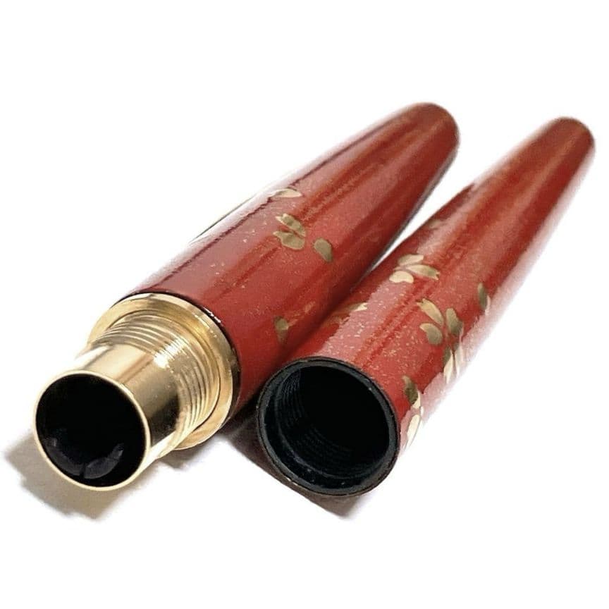 PILOT パイロット 万年筆 蒔絵 桜吹雪 朱 赤 細字 初期型 希少 レア