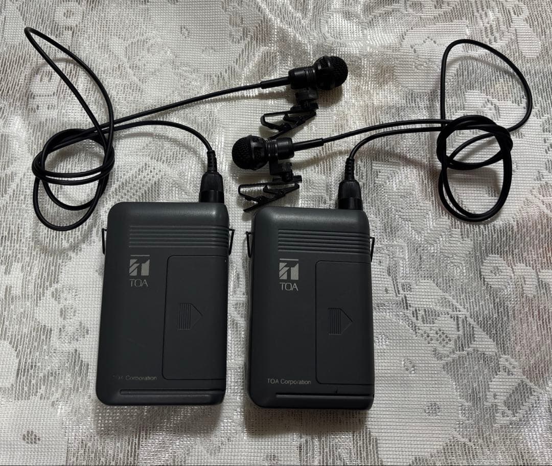 TOA WM-1310 ワイヤレスピンマイク 2台セット 電源確認済