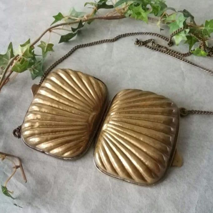 アンティーク　アールデコ　ブラス製　婦人パーティーバック　パース　アメリカ