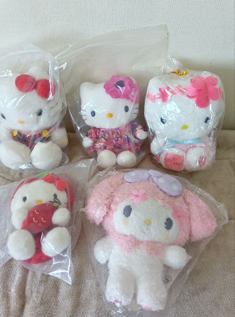 ハローキティ ぬいぐるみ まとめ売り 桜 さつまいも レトロ レア 希少
