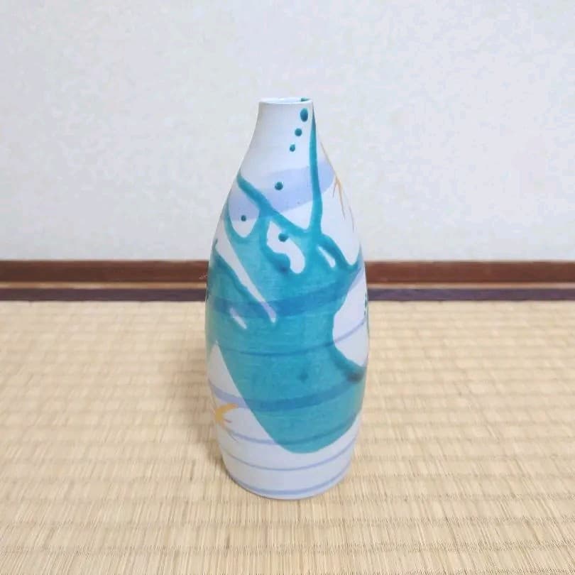 四代徳田八十吉 徳田順子 翔 花瓶 共箱