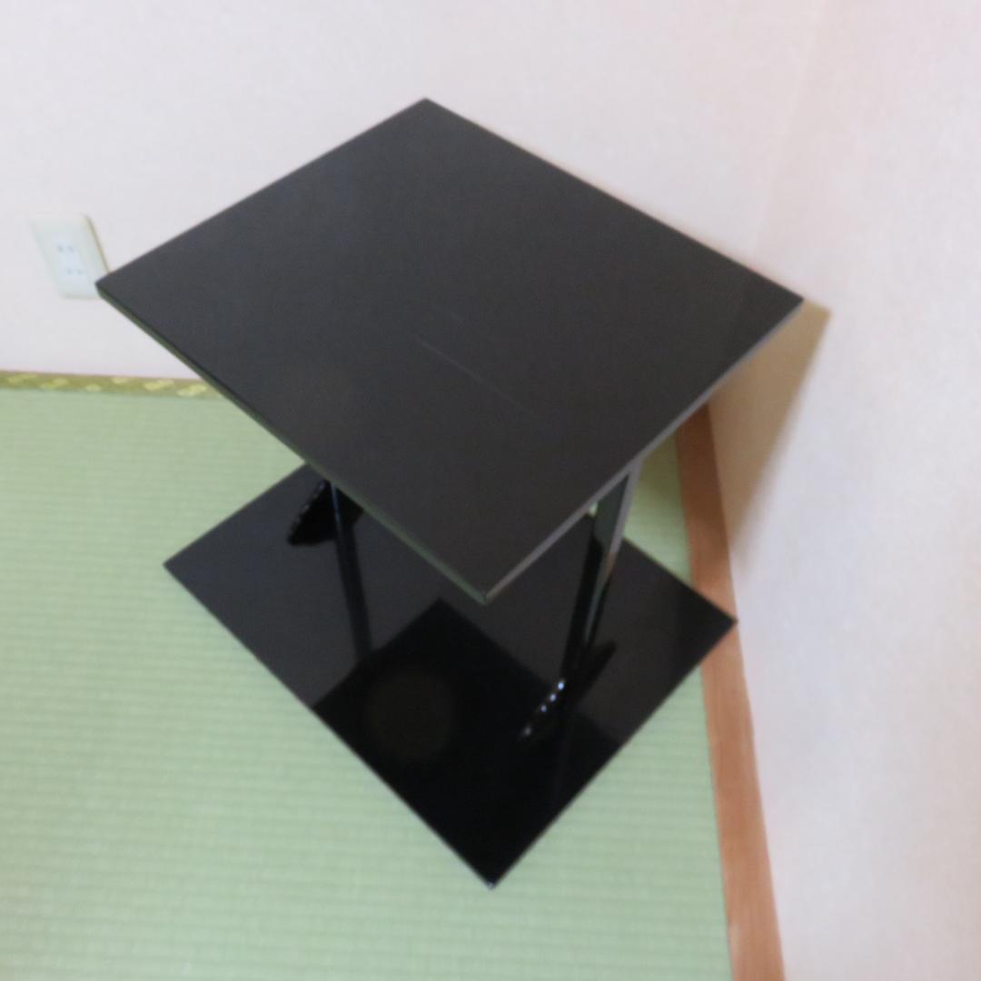 而妙斎好 黒真塗 四方棚 富悦作 スレあり 茶道具 棚