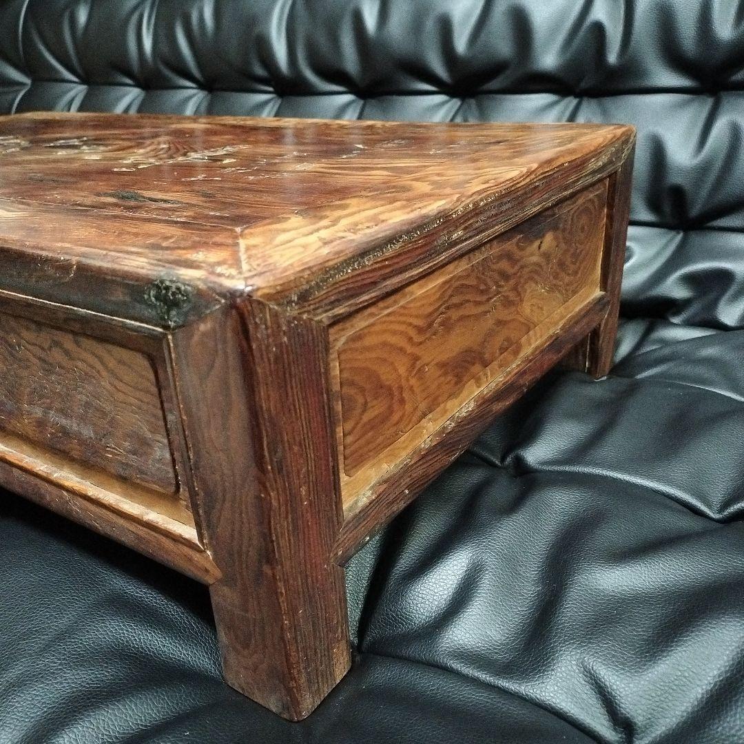 肥松 木公作 飾り台 骨董 アンティーク 木彫