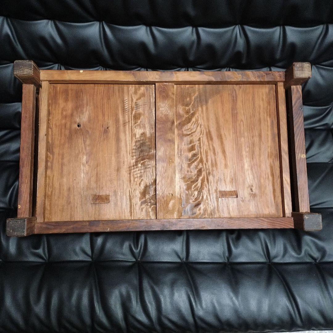 肥松 木公作 飾り台 骨董 アンティーク 木彫