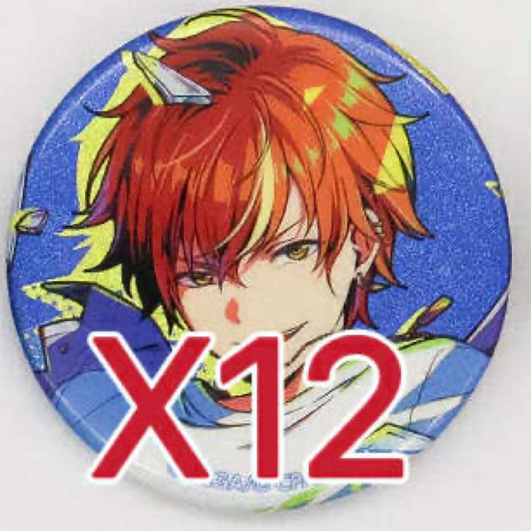 プロセカ　グリッター缶バッジ　40A 青柳冬弥