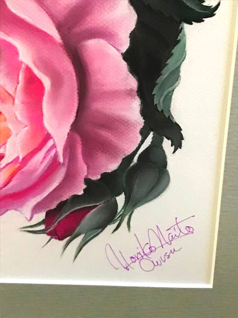内藤紀子オウス　NORIKO NAITO OWUSU 「薔薇物語」 パステル画