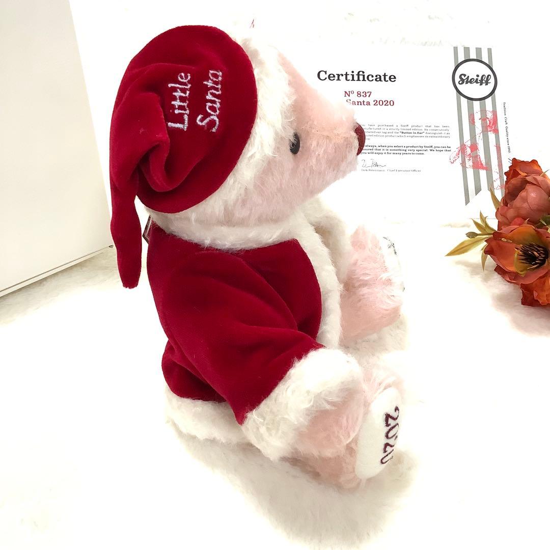 シュタイフ　Steiff テディベア　リトルサンタ　シリアルNo.837