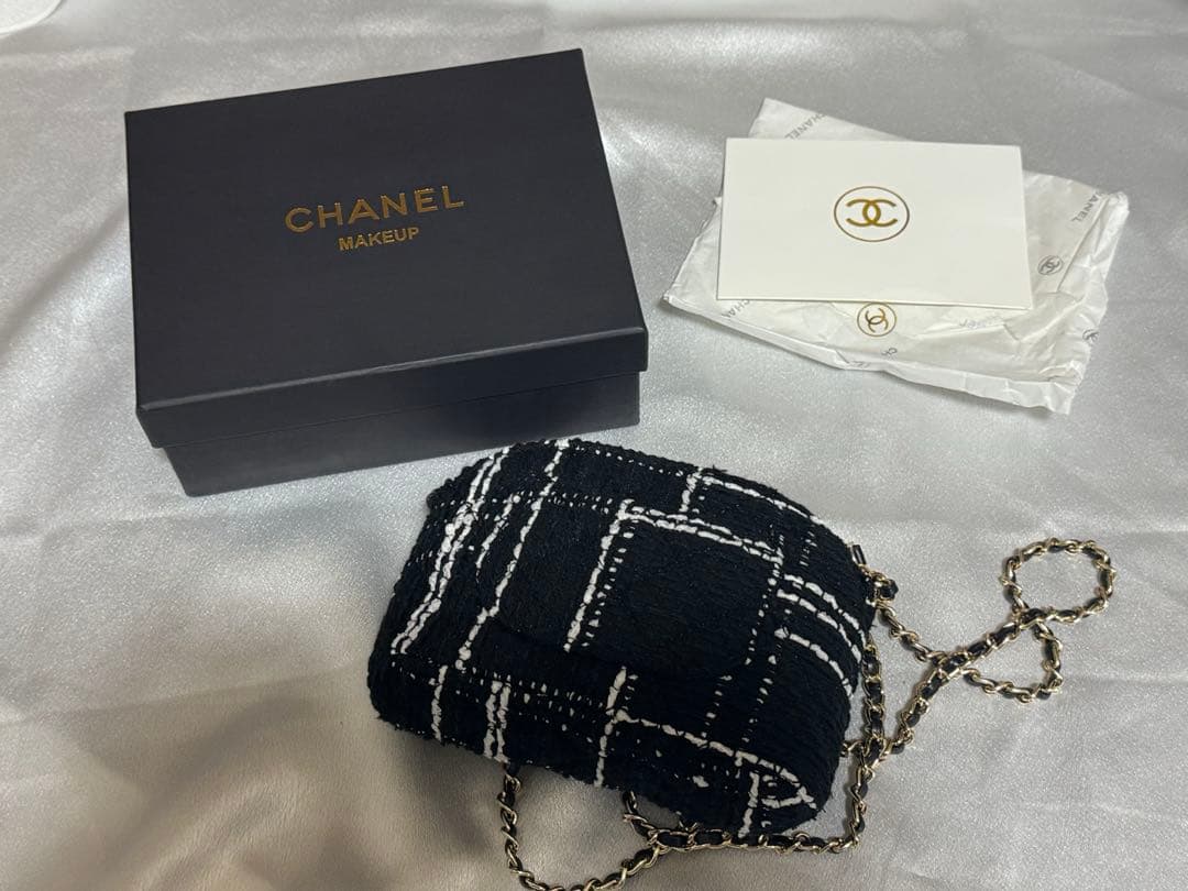 CHANEL ショルダーバッグ　シャネル　ツイード　ノベルティ