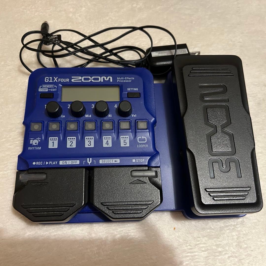 zoom g1x four イケべモデル 青 ギター エフェクター
